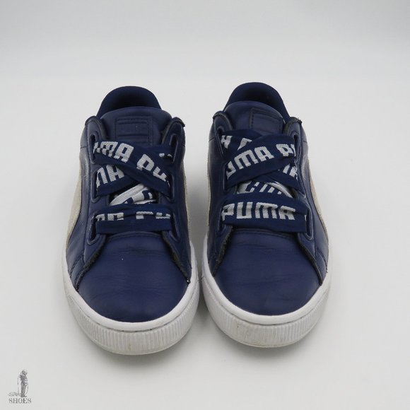 Puma Basket Heart DE Womens Sneakers 'Blue Depths' - Picture 2 of 9